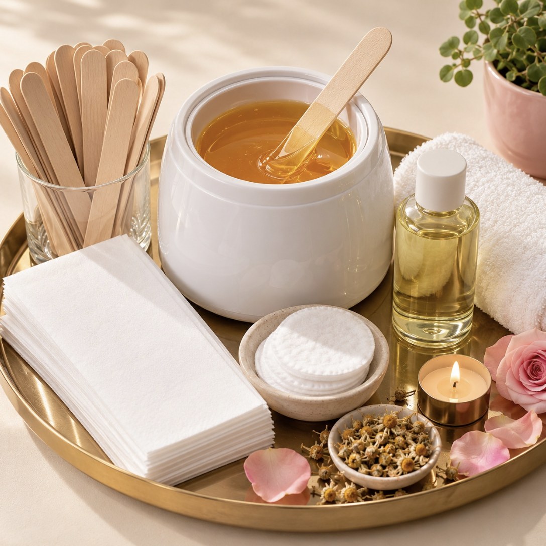Waxing treatment tray